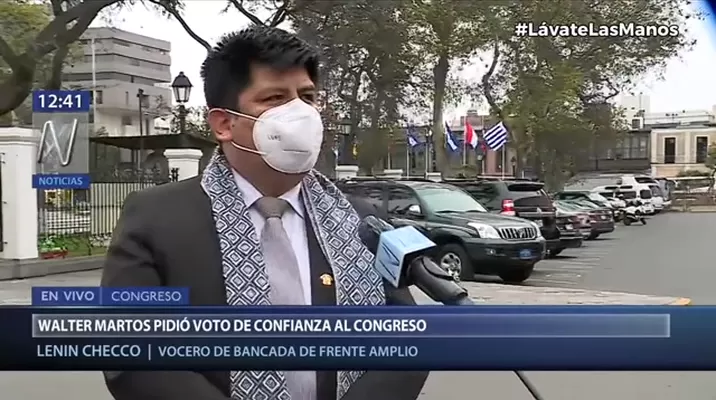 Lenin Checco, congresista del Frente Amplio. Foto: N
