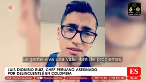 Chef peruano asesinado a balazos por delincuentes en Cartagena. Foto y video: América TV