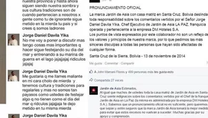 Portada de facebook de Jorge Davila