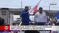 El candidato Omar Chehade recorrió las calles de San Juan de Lurigancho.