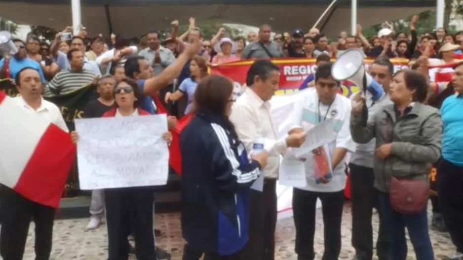 Docentes marchan en huelga indefinida. Foto: Referencial/América Noticias