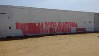 Realizan pintas en muro de almacén. Foto: Referencial/Diario Correo