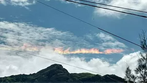 Arcoíris de fuego en Chiclayo. Foto:  @PoetaInsensible