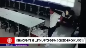 Robo en colegio de Chiclayo. Foto: América Noticias