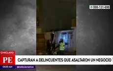 Chiclayo: Capturan a delincuentes que asaltaron un negocio - Noticias de tepha-loza