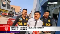 Fiscal acusado de pedir coima a litigante. Foto y video: América Noticias