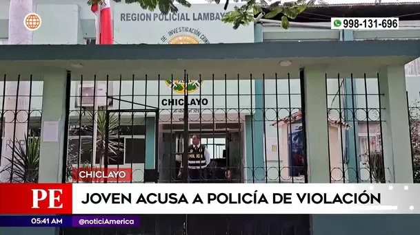 Policía acusado de violación en Chiclayo. Foto: América Noticias