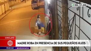 Madre roba frente a su hijos en Chiclayo. Foto y video: América Noticias