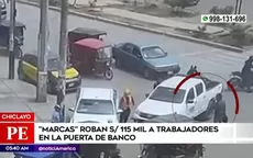 Chiclayo: “Marcas” roban s/115 mil a trabajadores de grifo frente a un banco - Noticias de robo-celulares