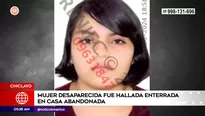 Mujer fue hallada enterrada en Chiclayo. Foto y video: América Noticias