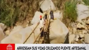 Cruzan el río Moyán a pesar del peligro