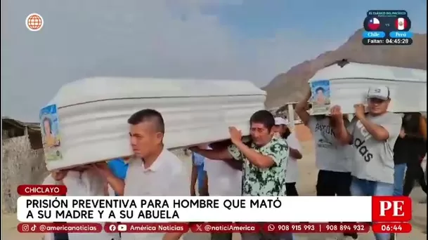 Chiclayo: prisión preventiva a joven que mato a su madre y abuela/ América Noticias Chiclayo: prisión preventiva a joven que mato a su madre y abuela/ América Noticias