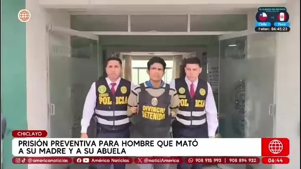 Chiclayo: joven que mató a su madre y abuela irá a prisión por nueve meses/ América Noticias Chiclayo: joven que mató a su madre y abuela irá a prisión por nueve meses/ América Noticias