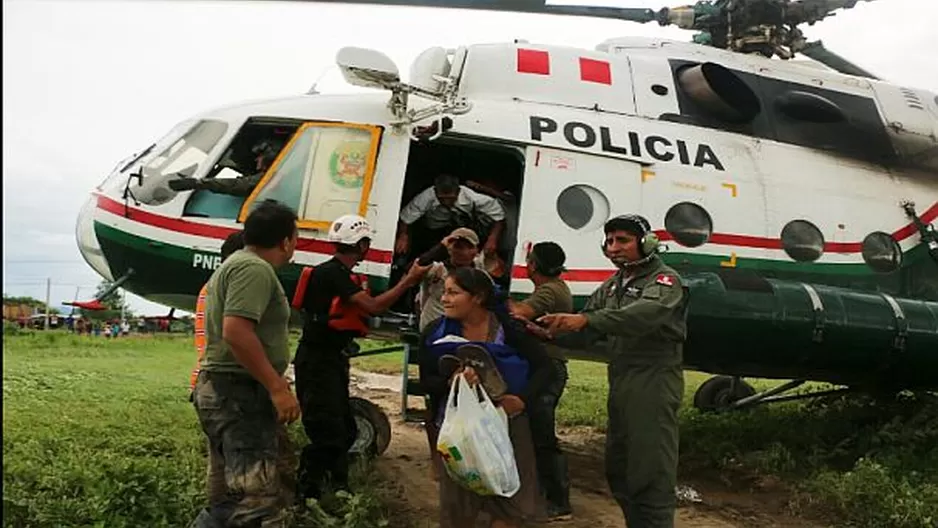 Niños y adultos fueron rescatados. Foto: Twitter Mininter