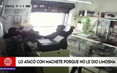 Chiclayo: Sujeto atacó con machete a comerciante porque no le dio limosna - Noticias de ataca