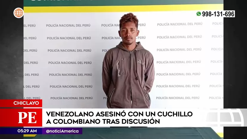 Chiclayo: Venezolano asesinó con un cuchillo a colombiano tras discusión
