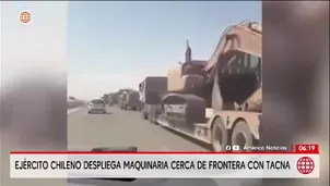 Vehículos del ejército chileno serán utilizados para construir barreras físicas y reforzar el control en la frontera. / Video: América Noticias