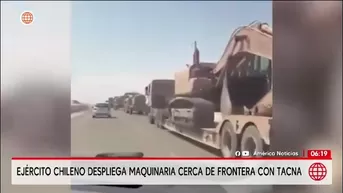 Vehículos del ejército chileno serán utilizados para construir barreras físicas y reforzar el control en la frontera. / Video: América Noticias