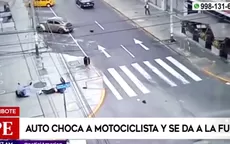 Chimbote: Auto choca a motociclista y se da a la fuga - Noticias de chimbote