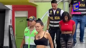 Las cuatro mujeres fueron detenidas y están siendo investigadas por la Fiscalía. / Video: América Noticias