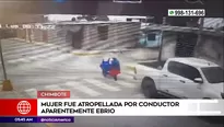 Mujer atropellada en Chimbote. Foto y video: América Noticias