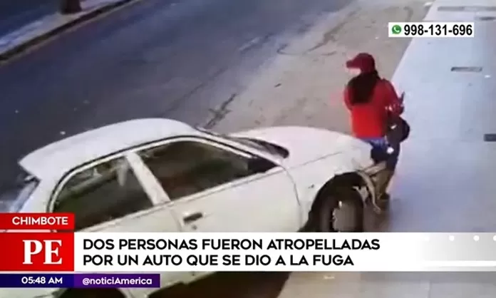 Chimbote: Dos personas atropelladas por auto que se dio a la fuga