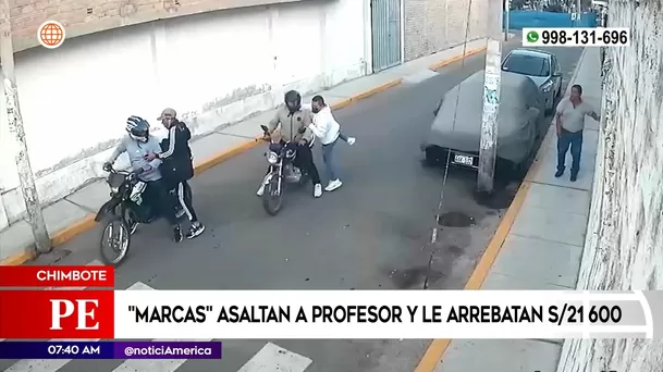 Cuatro fueron los delincuentes que asaltaron al profesor | América Noticias