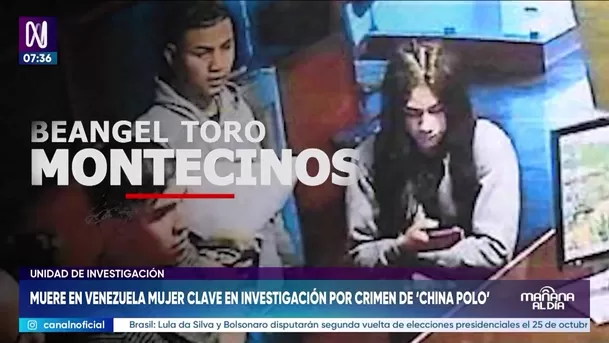 Muere en Venezuela mujer clave en investigación por crimen de China Polo. Foto: Unidad de investigación Muere en Venezuela mujer clave en investigación por crimen de China Polo. Foto: Unidad de investigación