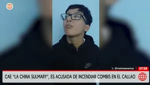 Quema de combis en Callao: joven implicada confiesa ataques y revela modalidad de red de extorsión contra transportistas