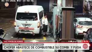 Chofer abastece combi y fuga de grifo en San Martín de Porres. Foto y video: América Noticias