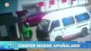 Chofer es asesinado por otro conductor en un paradero de SMP/ Video y Foto: América TV