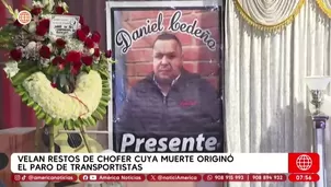 Chofer asesinado en SJM: Velan restos y piden justicia. Foto y video: AN