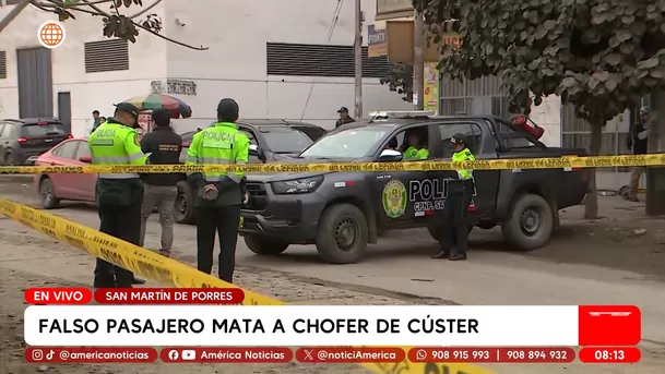 Falso pasajerto mata a chofer de cúster en San Martín de Porres. Foto: América Noticias
