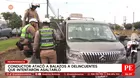 Chofer disparó a delincuentes que lo asaltaron en Independencia