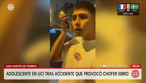 Chofer ebrio deja menor en UCI en San Martín de Porres. Foto y video: América Noticias 
