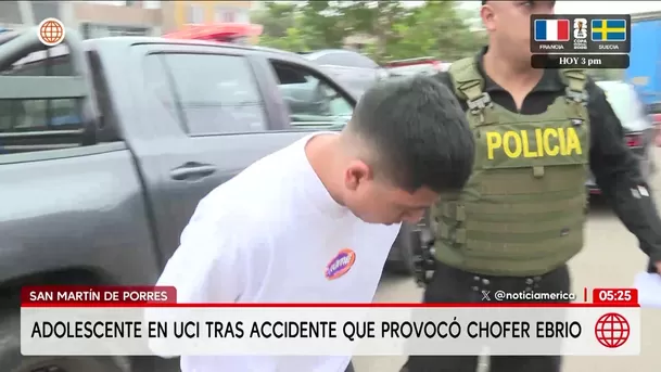 Chofer ebrio deja menor en UCI en San Martín de Porres. Foto: América Noticias