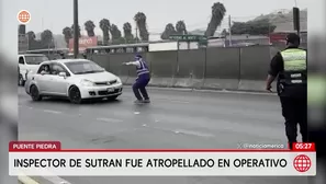 Chofer informal atropella a inspector de Sutrán en Puente Piedra. Foto y video: América Noticias