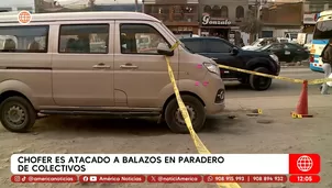 Chofer sobrevive a ataque a balazos en paradero de Pachacámac. Foto y video: América Noticias