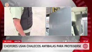 Choferes usan chalecos antibalas y blindan buses por temor a extorsiones/ América Noticias 