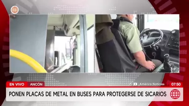 Choferes usan chalecos antibalas por temor a extorsión/ América Noticias