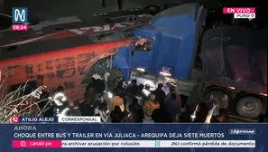 Accidente en carretera Arequipa- Juliaca deja siete muertos y mas de veinte heridos