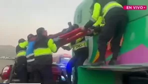 Casma: Choque de buses deja 28 heridos. Foto y video: Canal N