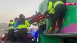 Casma: Choque de buses deja 28 heridos. Foto y video: Canal N