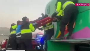 Casma: Choque de buses deja 28 heridos. Foto y video: Canal N