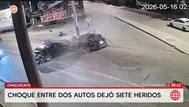 Choque entre dos autos deja siete heridos en Chaclacayo