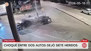 Choque entre dos autos deja siete heridos en Chaclacayo. Foto y video: América Noticias