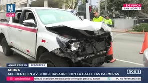Accidente de tránsito en San Isidro deja tres heridos