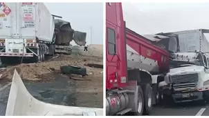 Choque de tráilers en Huacho deja un muerto y congestión vial/ América Noticias
