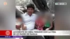 Chorrillos: Accidente en obra terminó con la vida de un padre