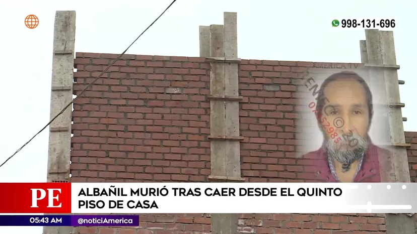 Chorrillos: Albañil murió tras caer desde el quinto piso de casa